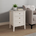 Large 6 Drawer Chest of Drawers and Pair of 3 Drawer Bedside Tables - Rowley Pale Cream Range