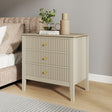 Large 6 Drawer Chest Of Drawers and Pair Of Large Bedside Tables - Hales Taupe Range