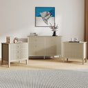 Large 6 Drawer Chest Of Drawers and Pair Of Large Bedside Tables - Hales Taupe Range