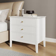 Large 6 Drawer Chest Of Drawers and Pair Of LargeBedside Tables - Hales White Range