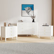Large 6 Drawer Chest Of Drawers and Pair Of Large Bedside Tables - Hales White Range