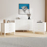 Large 6 Drawer Chest Of Drawers and Pair Of Large Bedside Tables - Hales White Range
