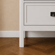 Large 6 Drawer Chest of Drawers and Pair of Bedside Tables - Lawrence White Ivory Range