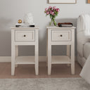 Large 6 Drawer Chest of Drawers and Pair of One Drawer Bedside Tables - Rowley Pale Cream Range