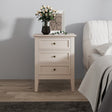 Large 6 Drawer Chest of Drawers and Pair of 3 Drawer Bedside Tables - Rowley Taupe Cream Range