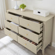Large 6 Drawer Chest of Drawers - Hales Taupe Range