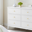 Large 6 Drawer Chest of Drawers - Hales White Range