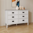 Large 6 Drawer Chest of Drawers - Lawrence Ivory Range
