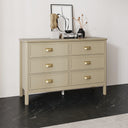 Large 6 Drawer Chest of Drawers - Lawrence Mocha Range