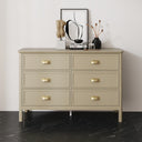 Large 6 Drawer Chest of Drawers - Lawrence Mocha Range