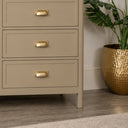 Large 6 Drawer Chest of Drawers - Lawrence Taupe Range