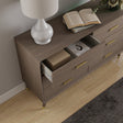 Large 6 Drawer Chest of Drawers - Oslo Dark Wood Range