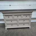 Large Grey 7 Drawer Chest of Drawers - Daventry Taupe-Grey Range