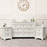 Large 7 Drawer Chest of Drawers & Pair of Bedside Tables - Daventry Ivory Range
