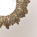 Large Antique Gold Round Sunburst Mirror - 74cm x 74cm