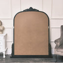 Large Arch Antique Gold Ornate Overmantle Mirror - 152cm x 128cm