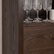 Large Arched Dark Wood Freestanding Storage Cabinet - Kingsley Range