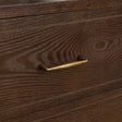 Large Arched Dark Wood Freestanding Storage Cabinet - Kingsley Range