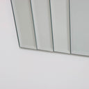 Large Art Deco Fan Frameless Wall Mirror