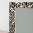 Large Ornate Silver Wall / Floor Mirror 90cm x 168cm