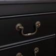Large Black 4 Drawer Chest of Drawers &amp; Pair of Bedside Tables - Briggs Range
