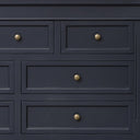 Large Black 7 Drawer Chest of Drawers - Daventry Navy Black Range