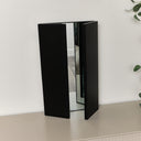 Large Black Dressing Table Triple Mirror - 70cm x 60cm