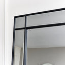 Large Black Framed Art Deco Wall / Leaner Mirror 80cm x 180cm