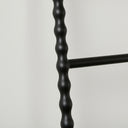 Large Black Iron Decorative Bobbled Ladder Shelving Unit - 177cm