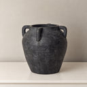 Large Black Terracotta Medora Vase - 26.5cm