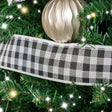 Large Black &amp; White Checked Christmas Tree &amp; Gift Wrapping Ribbon - 270cm (2.7m / 106.3')