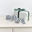Large Black &amp; White Checked Ribbon Garland - 270cm