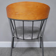 Large Black &amp; Wooden Retro Inspired Dining Chair