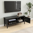 Large Black Wooden Tv Cabinet - Hales Black Range