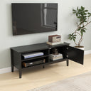 Large Black Wooden Tv Cabinet - Hales Black Range