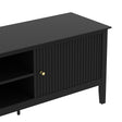 Large Black Wooden Tv Cabinet - Hales Black Range