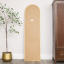 Large Bronze Framed Arched Wall &amp; Leaner Mirror - 50cm x 180cm