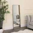Large Brushed Gold Wall & Leaner Mirror 47cm x 142cm