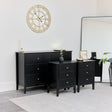 Large Chest of Drawers and Pair of Bedside Tables - Hales Black Range