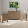 Large Chest of Drawers and Pair of Bedside Tables - Hales Pale Wood Range