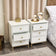 Large Chest of Drawers &amp; Pair of Bedside Tables - Aisby White Range