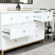 Large Chest of Drawers &amp; Pair of Bedside Tables - Aisby White Range