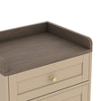 Large Cream 6 Drawer Chest of Drawers &amp; Pair Of 3 Drawer Bedside Tables - Oswin Range