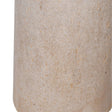 Large Cream Calico Table Lamp with Linen Shade