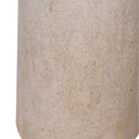 Large Cream Calico Table Lamp with Linen Shade