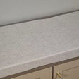 Large Cream Hall Storage Bench with Cushioned Seat - Oswin Range