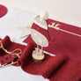 Large Dark Red Wool Table Runner - 140cm (1.4m / 55.1')