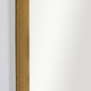 Large Framed Gold Arched Mirror 100cm x 60cm