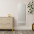 Large Full Length Frameless Arched Mirror - 47cm x 142cm