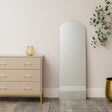 Large Full Length Frameless Arched Mirror - 47cm x 142cm